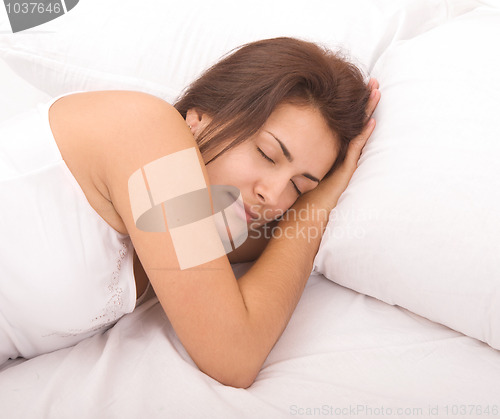 Image of sleeping woman