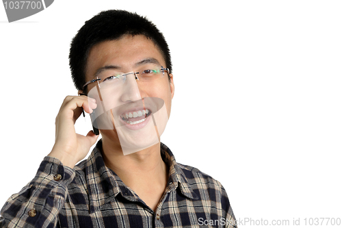 Image of man talk on phone