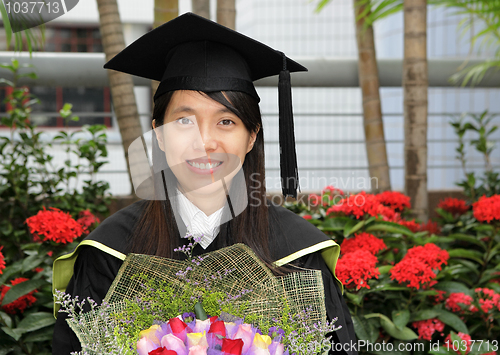 Image of asian girl graduation