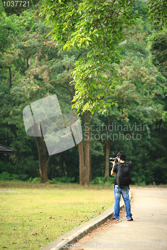 Image of photographer in country side