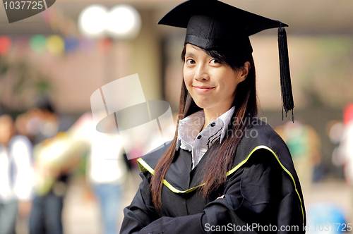 Image of asian girl graduation