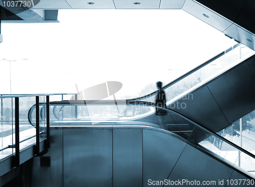 Image of business man move blur