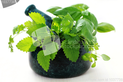 Image of herbal mortar and pestle