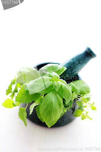 Image of herbal mortar and pestle