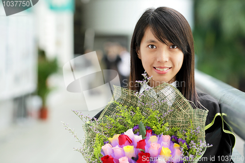 Image of asian girl graduation