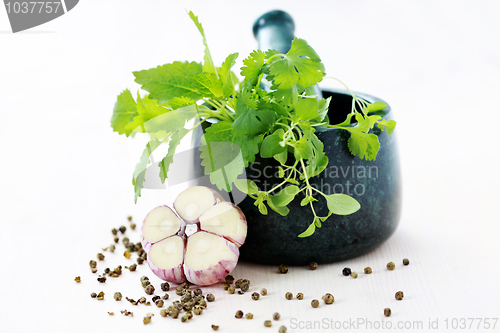 Image of herbal mortar and pestle