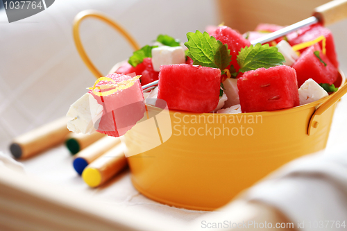 Image of watermelon and feta salad