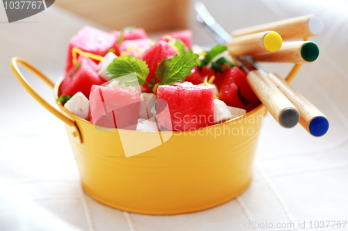 Image of watermelon and feta salad