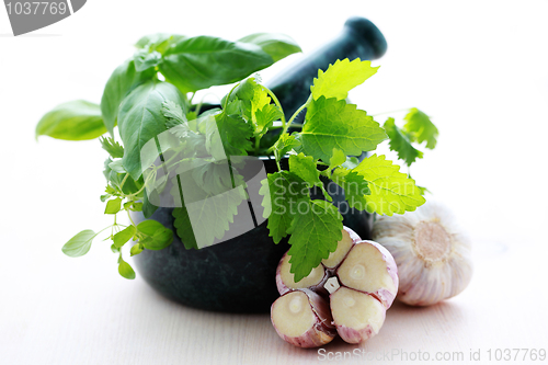 Image of herbal mortar and pestle