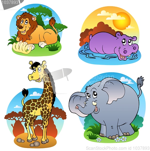 Image of Various tropical animals 1