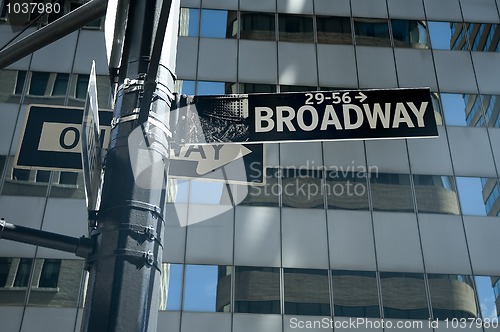 Image of broadway signs