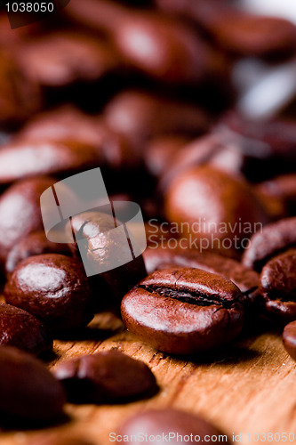 Image of fried coffee beans