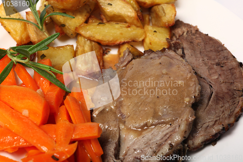 Image of Roast lamb dinner