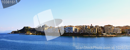 Image of Corfu town from the sea