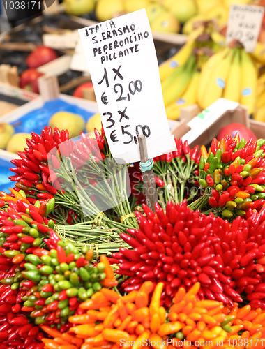 Image of Chilis in the Rialto Market