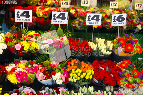 Image of English flower stall