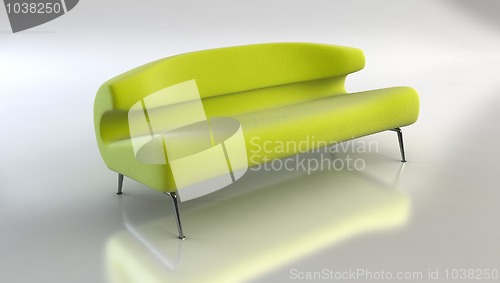 Image of modern sofa 3D rendering