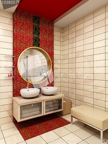 Image of 3d bathroom rendering