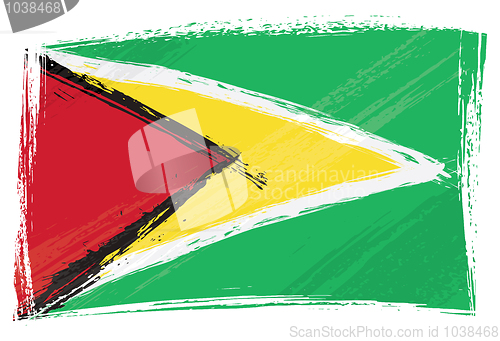 Image of Grunge Guyana flag