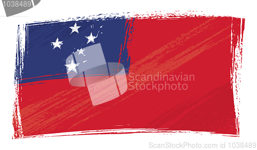 Image of Grunge Samoa flag