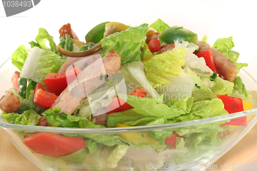 Image of Mixed salad with strips of turkey