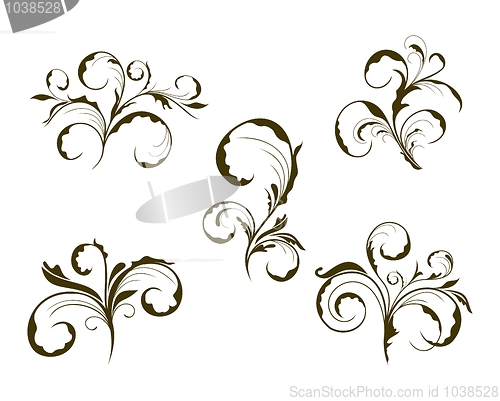 Image of set cute flower