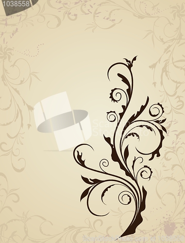 Image of Illustration floral background