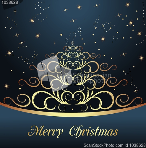 Image of abstract christmas tree