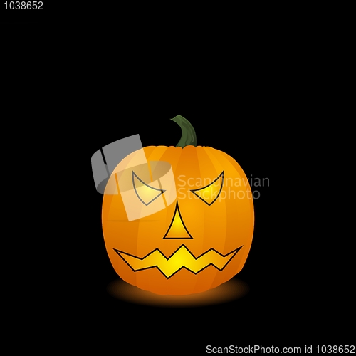 Image of Halloween pumpkin. Vector