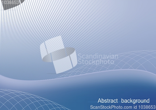 Image of Illustration the blue abstract background for design bussines ca