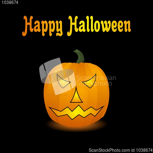 Image of Halloween pumpkin. Vector