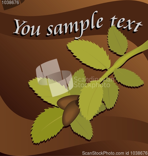 Image of Greeting card with a branch