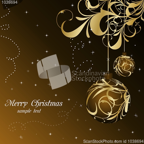 Image of elegant christmas floral background