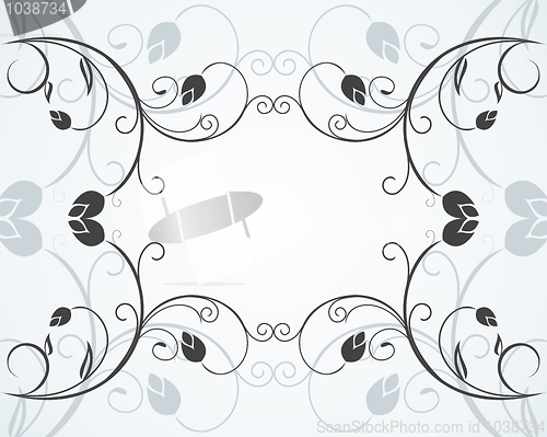 Image of Illustration the floral decor background for design