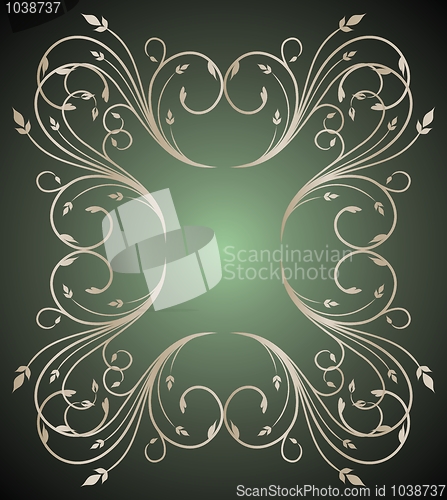 Image of cute floral frame