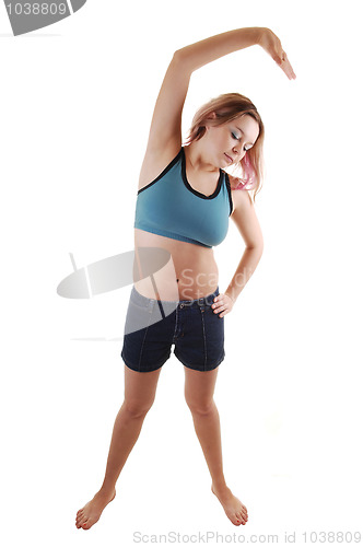 Image of Girl doing gymnastic.