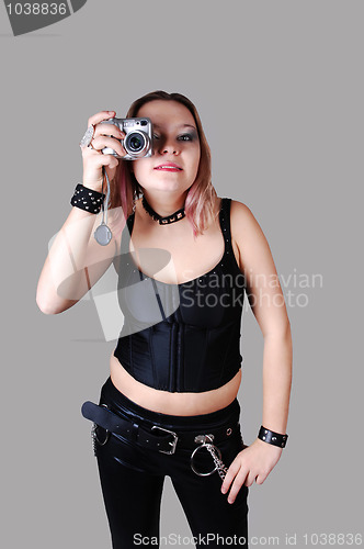 Image of Girl with camera.