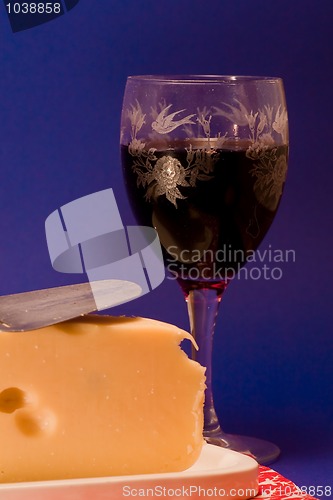 Image of Cheese and wine