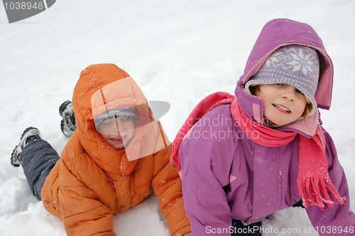 Image of kids in snow