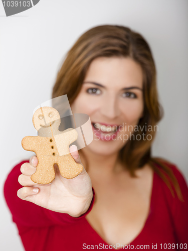 Image of Holding a Gingerbread cookie