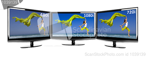 Image of Comparison between 3 TV