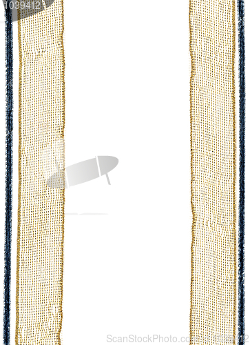 Image of Christmas ribbon frame