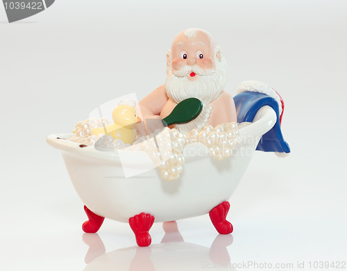 Image of Santa Claus Bathing