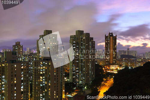 Image of Hong Kong at night