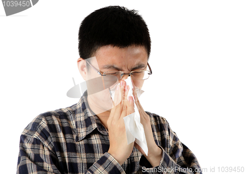 Image of sneeze man