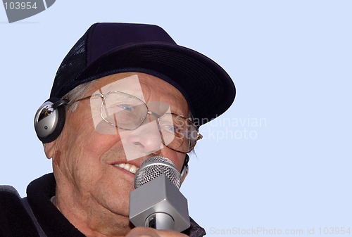 Image of An old man singing