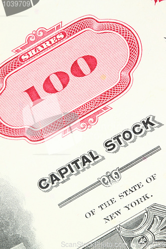 Image of Stock certificate