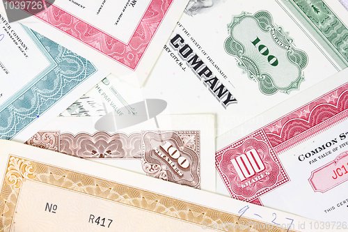 Image of Stock certificates