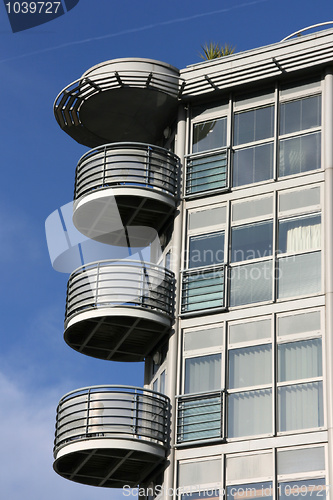 Image of Modern architecture balcony