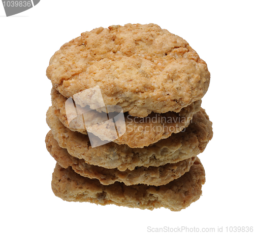 Image of A stack of cookies, isolated